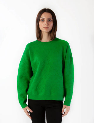 Clyde Leo Sweater- Mighty Green