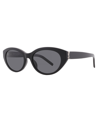 Saint Laurent Oval Cat Eye Sunglasses- Black