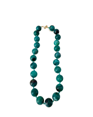 Mabry Beaded Necklace- Teal