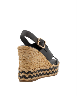 Oda Platform Wedge Sandal- Chocolate