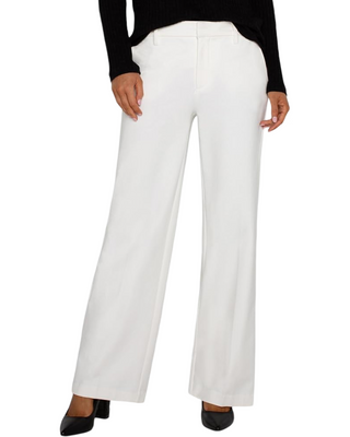 Kelsey Wide Leg Trouser- Vintage White