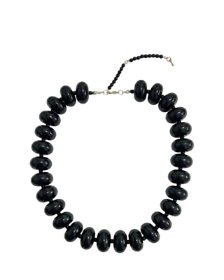 Bailey Chunky Beaded Necklace- Black