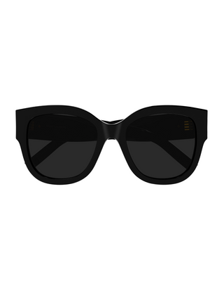 YSL Monogram Cat-Eye Sunglasses- Black + Grey