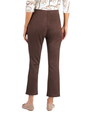Grayson Faux Suede Pant- Espresso