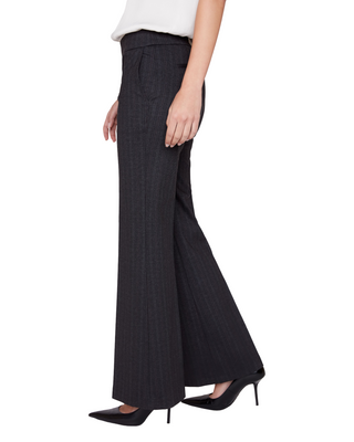 Diana Pull-On Pant- Herringbone Carbon