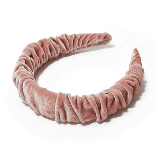 Velvet Kelly Headband- Dusty Rose