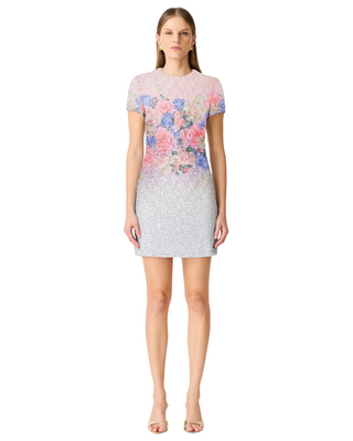 Lurea Short Sleeve Mini Dress- Pink Floral