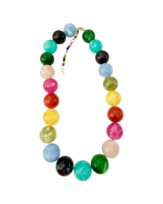 Celia Chunky Beaded Necklace- Multicolor