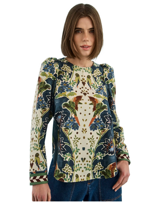Harris Top- Birds Of A Feather Navy