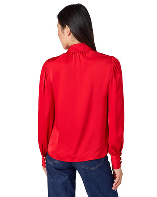 Leland Blouse- Ruby Red