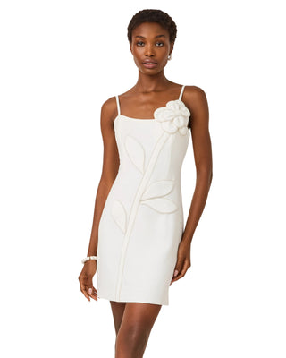 Annalyn Stretch Dress- Resort White