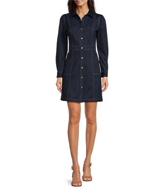 Solange Dress- Navy