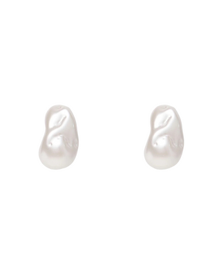 Pearl Worth Ave Button Earrings