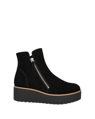Nene-To Sneaker Bootie- Black Suede