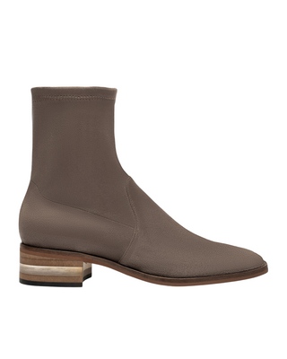 Fuller Bootie- Taupe Stretch Suede