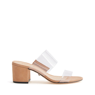 Victorie Heel- Transparent + Honey Beige