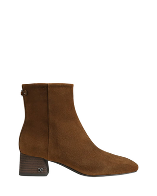 Paige Ankle Boot- Warm Nutmeg Suede