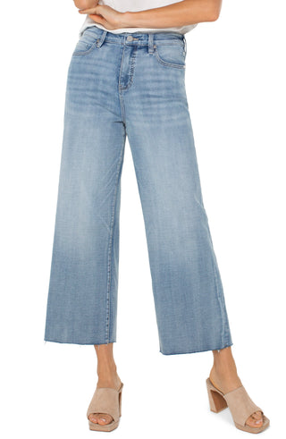 Stride Hi-Rise Crop Jean w/ Wide Cut Hem- Weir Canyon