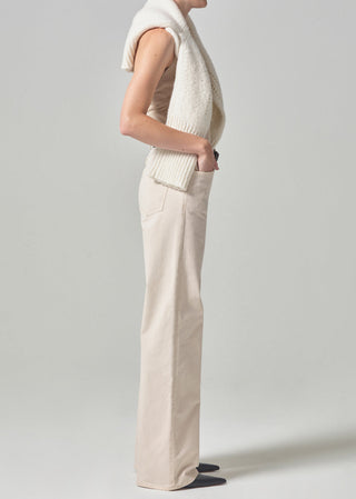 Annina Wide Leg Trouser Jean 33”- Almondette