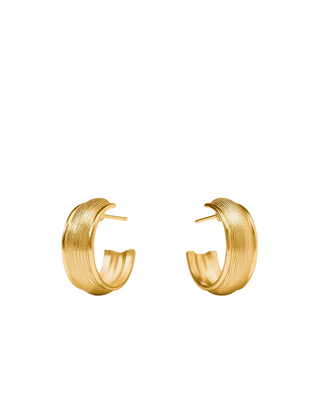 Cobblestone Hoop- Gold- S