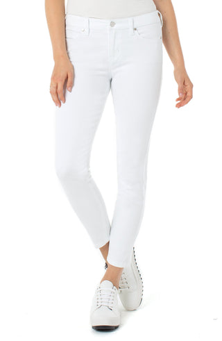 Abby Ankle Skinny Jean- Bright White