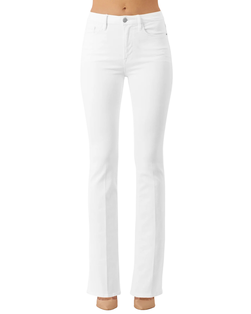 Starlet Boot Jean- White – Monkee's of Ridgeland