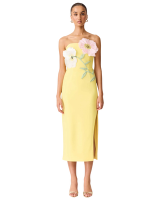 Hope Midi Dress- Yellow