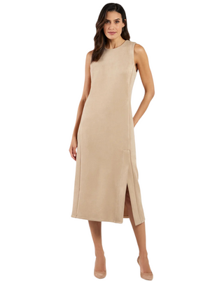 Darcy Suede Dress- Camel