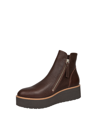 Nene-To Sneaker Bootie- Chocolate Leather Tonal