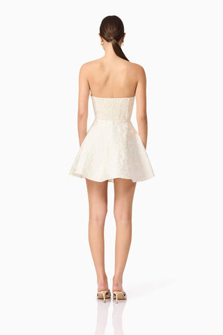 Galadirel Strapless Mini Dress- Ivory