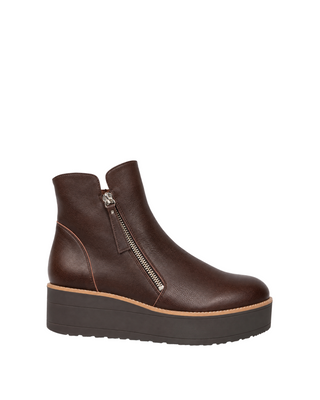 Nene-To Sneaker Bootie- Chocolate Leather Tonal