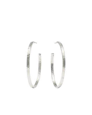 Crescent Hoop- Silver- XL