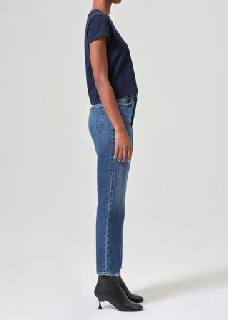 90’s Pinch Waist Crop Jean- Solace