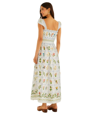 Tropical Maxi Dress- Tropical Porcelain Off-White