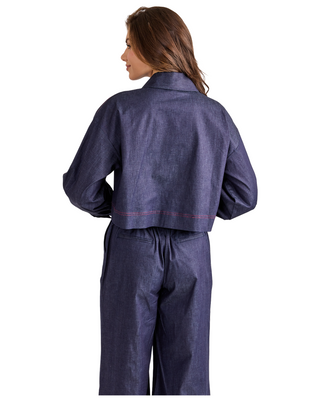 Mattie Top- Ink Blue