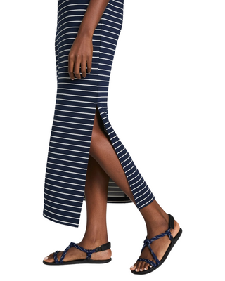 AirEssentials Maxi Tank Dress- Timeless Navy Stripe