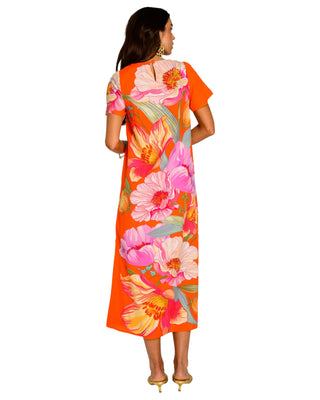 Tess Midi Dress- Sunset Blooms