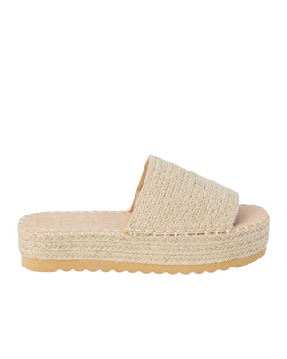 Del Mar Sandal- Natural Raffia
