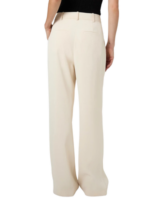Harry Suiting High Waisted Wide Leg Trousers- Classic Cream