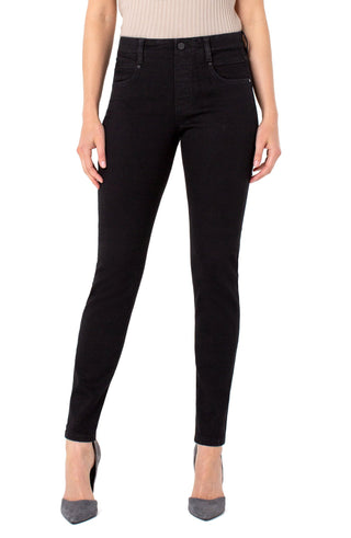 Gia Glider Skinny Jean- Black Rinse