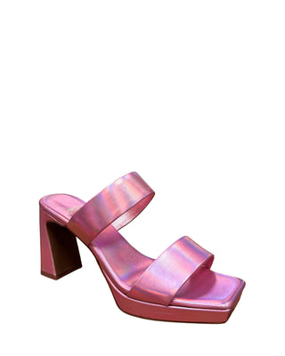 Danity Heel- Pink Iridescent