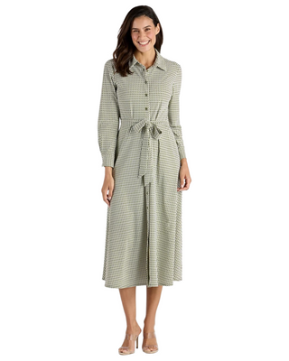 Kitty Dress- Braided Geo Loden