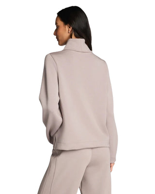 Luxe Turtleneck Top- Coastal Fog