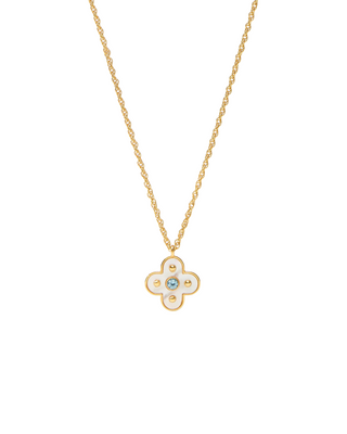 Colette Delicate Necklace - Chalcedony Blue