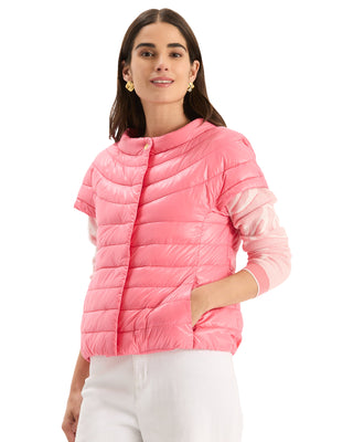 Shelly Cap Sleeve Vestie- Sun Kissed Coral