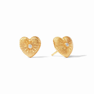 Esme Heart Stud- CZ