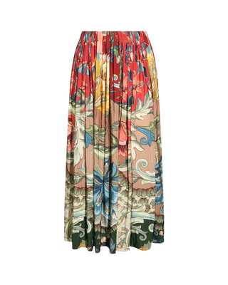 Lunar Boho Multicolor Midi Skirt