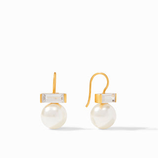 Charlotte Earrings- Pearl/CZ
