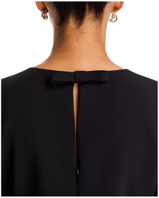Audrey Crepe Dress- Black