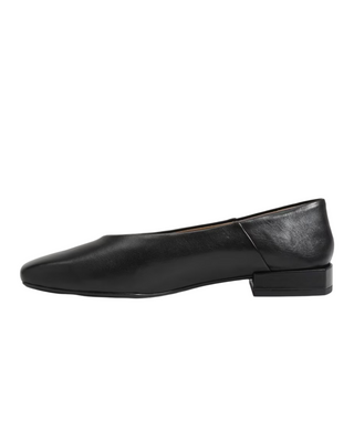 Kasey Square Toe Ballet Flat- Black